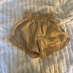 lululemon athletica Tan Athletic Shorts